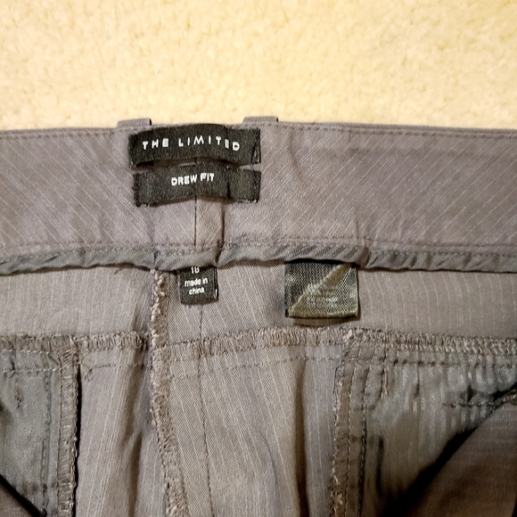 The Limited The Drew cut Grey pinstripe dress pants Size 18 - Picture 9 of 9
